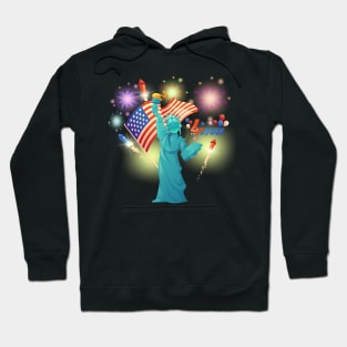 4th of July Statue of Liberty Hoodie